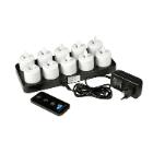 Charging station Duni LED moving flame incl. 10 lights 38x36 mm product photo