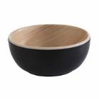 Bowl Frida 0.1 ltr &Oslash;8.5x3.5 cm Melamine Black/Wood look product photo