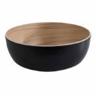 Bowl Frida 1.8 ltr &Oslash;21.5x7.5 cm Melamine Black/Wood look product photo