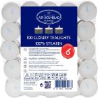 Fyrfadslys ASP hvid 100 stk. 6 timers Ren stearin 1/4 palle product photo