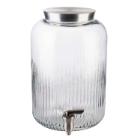 Glass container 7 ltr &Oslash;20xH30.5 cm Glass and stainless steel tap product photo