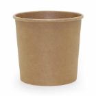 Soup cup round Soup-To-Go 750 ml 26 oz Cardboard PE-coated Brown product photo