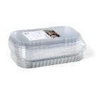 Aluminum tray Ready2Cook 1442 ml 265x162x47 mm with Apet plastic lid 10 set samp product photo