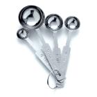 Measuring spoon set 4 parts. 15/5/2.5/1.25 ml. Stainless steel product photo