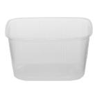 Salad bowl 300 ml 108x81x59 mm Rectangular PP Clear product photo