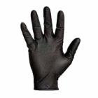 Disposable glove Grippaz 246BK Size M Nitrile without velor 0.15 mm Black product photo