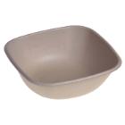 Salad bowl 750 ml 170x170x55 mm Biocoated Bagasse Biodegradable Brown product photo