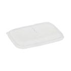 Plastic lid 230x165 mm Square Biodegradable PLA Ready for bagasse trays product photo