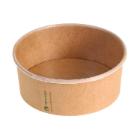 Salad tray bowle 360 ml &Oslash;120x45 mm round bagasse biocoated biodegradable product photo