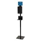 Dispense hand disinfection contactless for filling with stand drip tray Black product photo