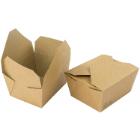 Takeaway &aelig;ske 400 ml 90x90x52mm Karton med biocoating Brun product photo