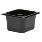 Canteen Cambro 1/6GN 1.5L 17.6x16.2x10cm Polycarbonate Black product photo