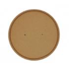 Lid Cardboard &Oslash;150 mm PE-coated w/ventilation hole Kraft Brown t/salad cup 500/1 product photo