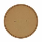 Lid Cardboard &Oslash;185 mm PE-coated w/ventilation hole Kraft Brown for salad cup 130 product photo