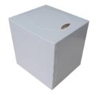 Ansigtsserviet neutral 2 lag nyfiber 20x21 cm i 100 stk. i cube product photo