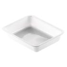 Tray 1-compartment 1200 ml 225x175x43 mm CPET white product photo