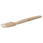 Fork 165 mm hard paper strong smooth surface FSC biodegradable Brown product photo