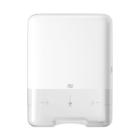 Dispenser H&aring;ndkl&aelig;deark Tork Singlefold/C-fold H3 Stor Plast Hvid product photo