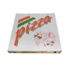 Pizza&aelig;ske L40xB40xH3cm TWK Pap Hvid PizzaPizza product photo