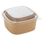 Lid for square bowl 124683 and 124684 RPET Clear product photo