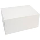 Cake box hinged lid tall L180xW130xH80mm cardboard with open front without glass product photo