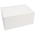 Cake box hinged lid tall L160xW110xH95mm cardboard with open front without glass product photo