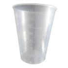 Drikkeb&aelig;ger 185 ml med M&aring;lestreg PP Natur product photo