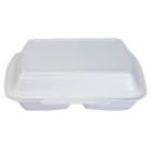 Thermal tray 2-compartment 247x198x75 mm Hinged lid XPS White HP 4/2 TT product photo