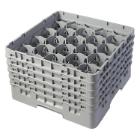 Dish basket Cambro 50x50 for glass 20 compartments Plastic Grey product photo