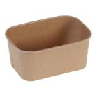 B&aelig;ger rektangul&aelig;r 173x120x75mm 1000 ml Kraft/ PLA bionedbrydelig Brun product photo