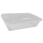 Plastic tray Catersource 500 ml 175x115x40 mm noodle tray with loose lid PP Clea product photo