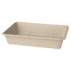Bowl rectangular 1200 ml 230x155x46 mm Bagasse natural FF product photo