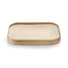 Carton lid 173x120x10 mm rectangular kraft/PLA gl. model Brown product photo