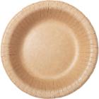 Cardboard plate round deep 500 ml &Oslash;19 cm coated kraft FSC retail packaging Brown product photo