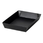 Sushi box L175xW120xH25mm small Cardboard/PP Black/White product photo