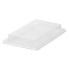 Plastic lid L220xW135xH30mm large RPET with Sushi tray large Clear product photo