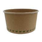Salatsk&aring;l Catersource rund 1000 ml &Oslash;150x78 mm brun karton/biocoating product photo