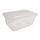 Plastic tray Catersource 1000 ml 175x115x68 mm noodle tray with loose lid PP cle product photo