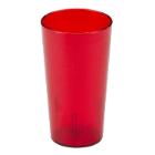 Glas 485 ml &Oslash;8xH14.6 cm SAN med udvendigt m&oslash;nster Ruby r&oslash;d product photo