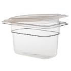L&aring;g til Kantine med pakning 1/9GN Polypropylen Klar product photo
