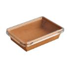 Plastic lid 150x110x10 mm PET for sushi tray 500 ml product photo