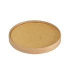 Papl&aring;g rund &Oslash;150x17mm til salatsk&aring;l 500 ml og 700 ml Biopak Brun Kraft/PLA product photo