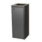 Waste rack Tina Trolleys 100ltr with open lid Black for source sorting product photo