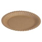 Paptallerken flad rund 230mm Kraft Brun product photo