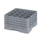 Opvaskekurv Cambro 16-rum L50xB50cm plast gr&aring; til glas product photo