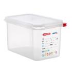 Container Araven airtight L26.5xW16.2xH15cm 1/4GN 4.3ltr polypropylene lid clear product photo