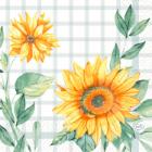 Napkin Duni 33x33 cm 3-layer Sunflower Day product photo