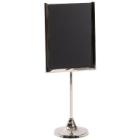 Menukortholder med tavle A6 11x29.5cm. Krom product photo