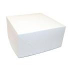 Cake box fold itself no. 1 high L150xW150xH75mm cardboard white product photo