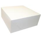 Cake box fold yourself L180xW180xH75mm cardboard white product photo